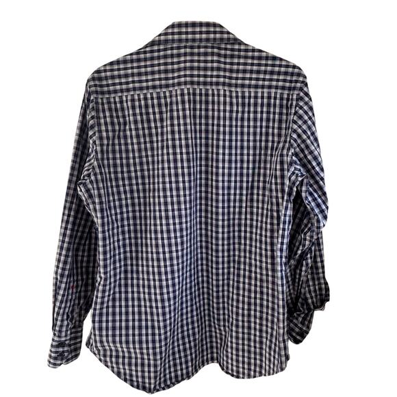 Robert Graham Men's M Checkered Plaid Button Up Contrasting Cuffs Casual - Picture 10 of 10